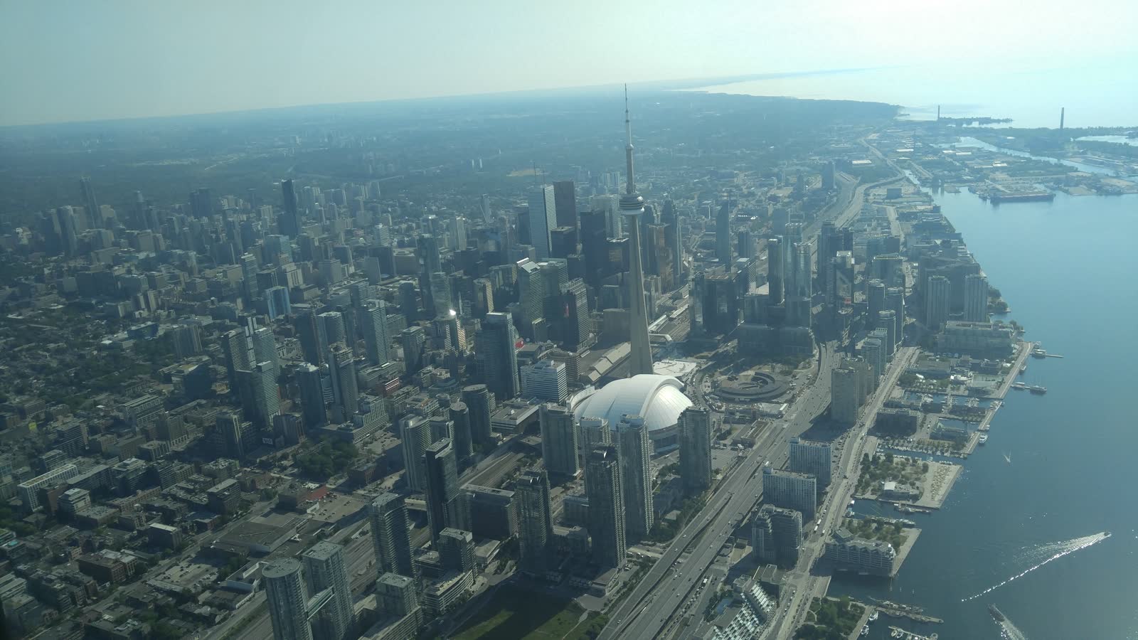 Toronto skyline along Lake Ontario